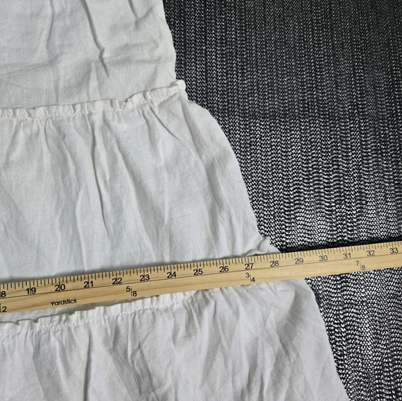 4OUR Dreamers White Dress Tiered Tube Top Size Small White NWT - Picture 14 of 16